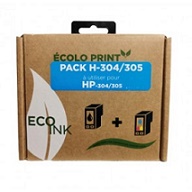 Tinteiro Compativel Recarga Para HP 304 ou 305 (1Preto+ 1Cor)