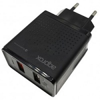 Carregador Approx USB 3A / 2.1A Fast Charge – Preto
