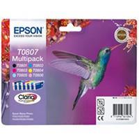 Tinteiro EPSON T0807 Pack de 6 Cartuchos de Tinta