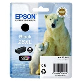 Tinteiro Epson 26XL Preto – C13T26214020