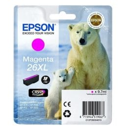 Tinteiro Epson 26XL Magenta – C13T26334010