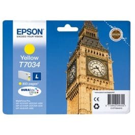 Tinteiro Epson T70344 amarelo WP-4000/4500