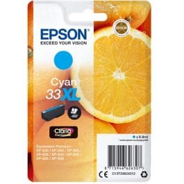 Tinteiro EPSON 33XL Cyan – C13T33624010