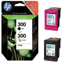 Tinteiro Pack HP 300 Preto + Cor – CN637EE
