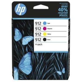 Tinteiro HP 912  C/M/Y/K Original Pack – 6ZC74AE