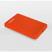 Caixa Disco CoolBox 2.5″ SATA/SSD USB2.0  – 2542 Laranja