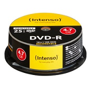 DVD+R / RW Intenso 4.7Gb 120min 16X  pack 25 uni