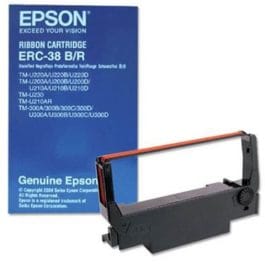 Fita Epson ERC 38 Preto / Vermelho – C43S015376