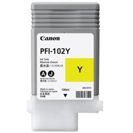 Tinteiro Canon PFI102Y Amarelo – Plotter