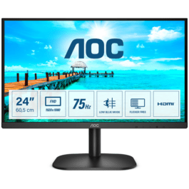 Monitor AOC 23.8” 75Hz FULL HD – 24B2XHM2