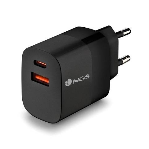 Carregador NGS 45W Universal Fast Charge 1x USB-C, 1x USB-A