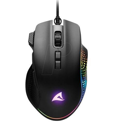 Rato Gameing Sharkoon Force 3 ergômico USB