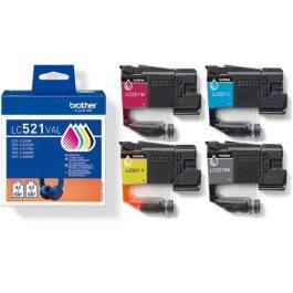 Tinteiros Brother LC521VAL BK/C/M/Y Multipack