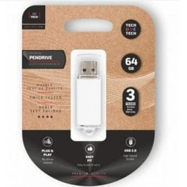 Pen Drive 64GB TechOneTech USB 2.0 – Branco