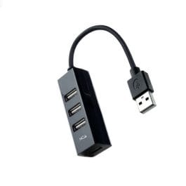 HUB Nanocable USB-A 2.0 con 4x USB-A 2.0 – Cable de 0.15m