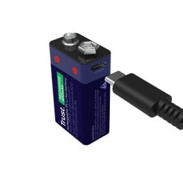Pilhas Recarregável  9V Type-C 400mAh – 16x26x47mm
