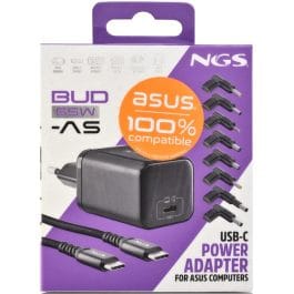 Carregador /Transformador 65W NGS BUD65W-AS – Portatil / Smartphone